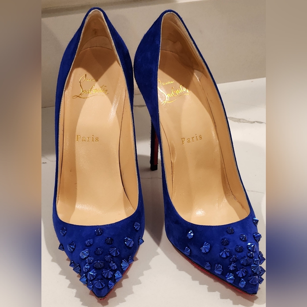 Christian Louboutin Veau Velours Drama pumps 100 Size 38.5 or 9 - Picture 3 of 16
